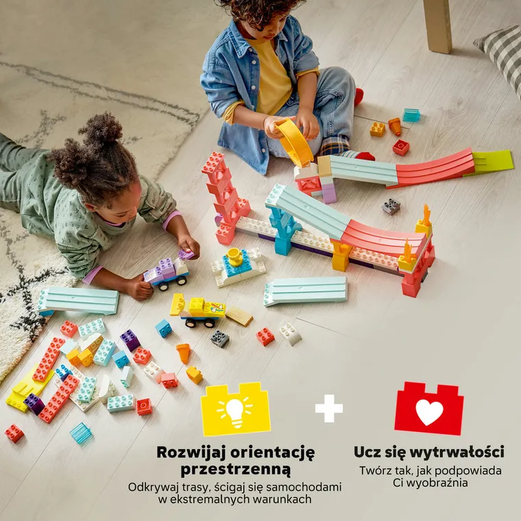 LEGO DUPLO, Kreatywne rampy 3 w 1 z pojazdami, 10478