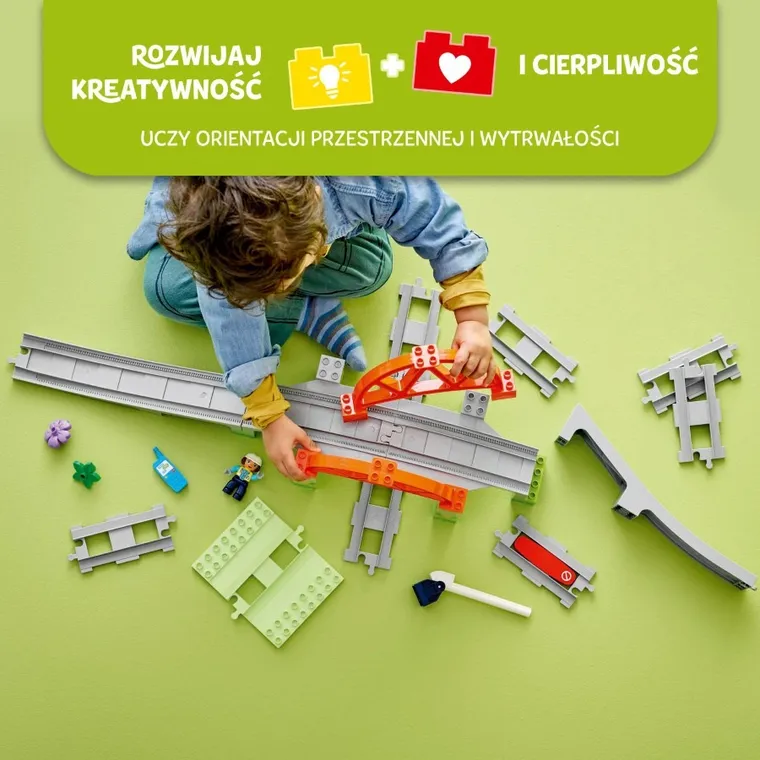 LEGO DUPLO, Most i tory kolejowe - zestaw rozszerzający, 10426