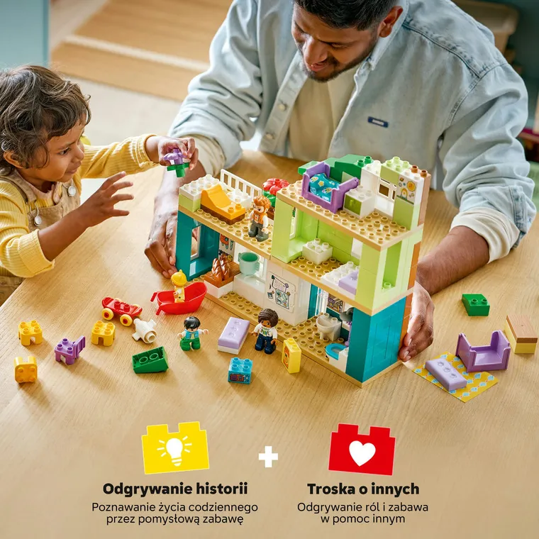 LEGO DUPLO, Nowoczesny dom rodzinny 3 w 1 z figurkami, 10470