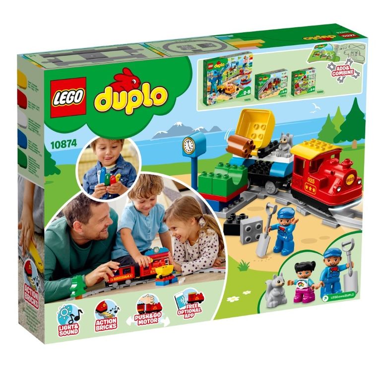 LEGO DUPLO, Pociąg parowy, 10874