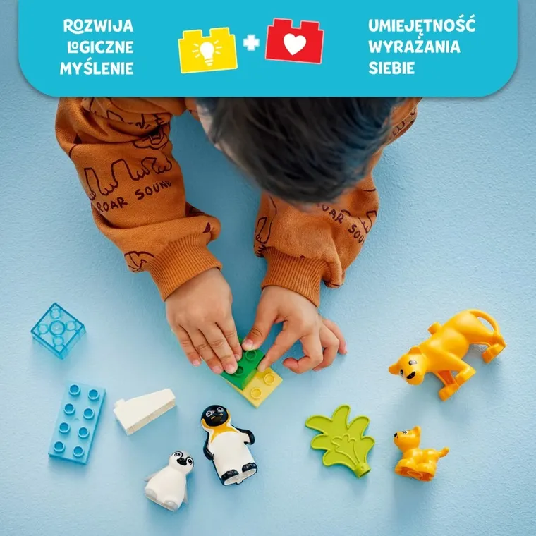 LEGO DUPLO, Rodziny dzikich zwierząt: pingwiny i lwy, 10442