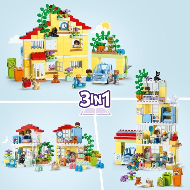 LEGO DUPLO Town, Dom rodzinny 3 w 1, 10994