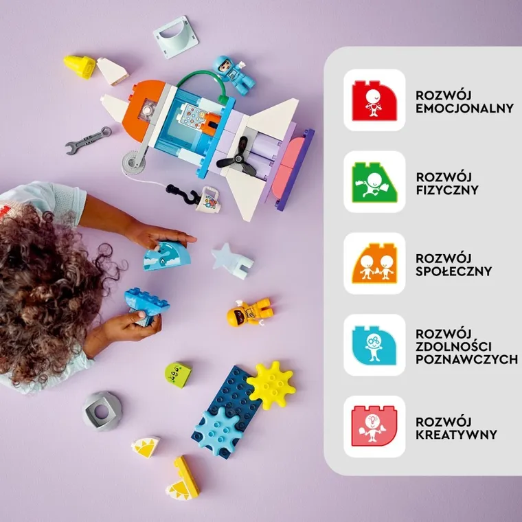 LEGO DUPLO Town, Przygoda w promie kosmicznym 3 w 1, 10422