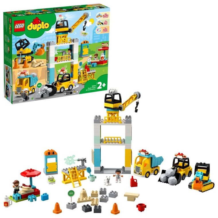 LEGO DUPLO, Żuraw wieżowy i budowa, 10933