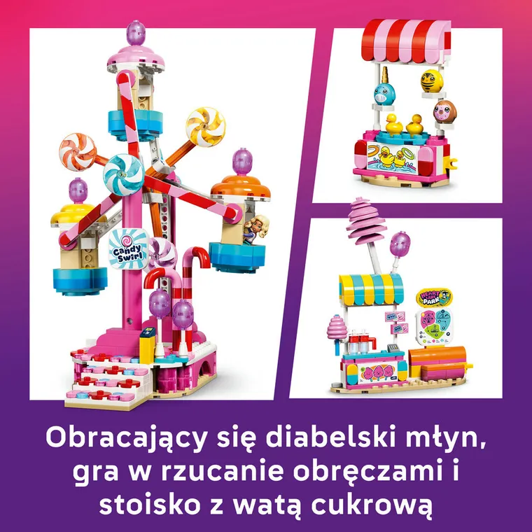 LEGO Friends, Cukierkowo-babeczkowy diabelski młyn, 42700