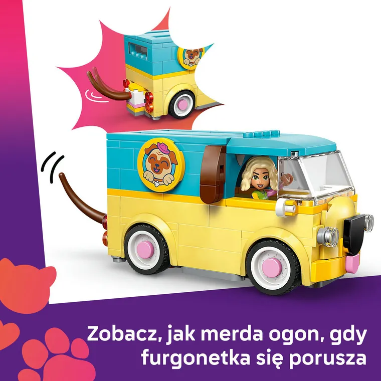 LEGO Friends, Furgonetka z akcesoriami dla zwierząt, 42678