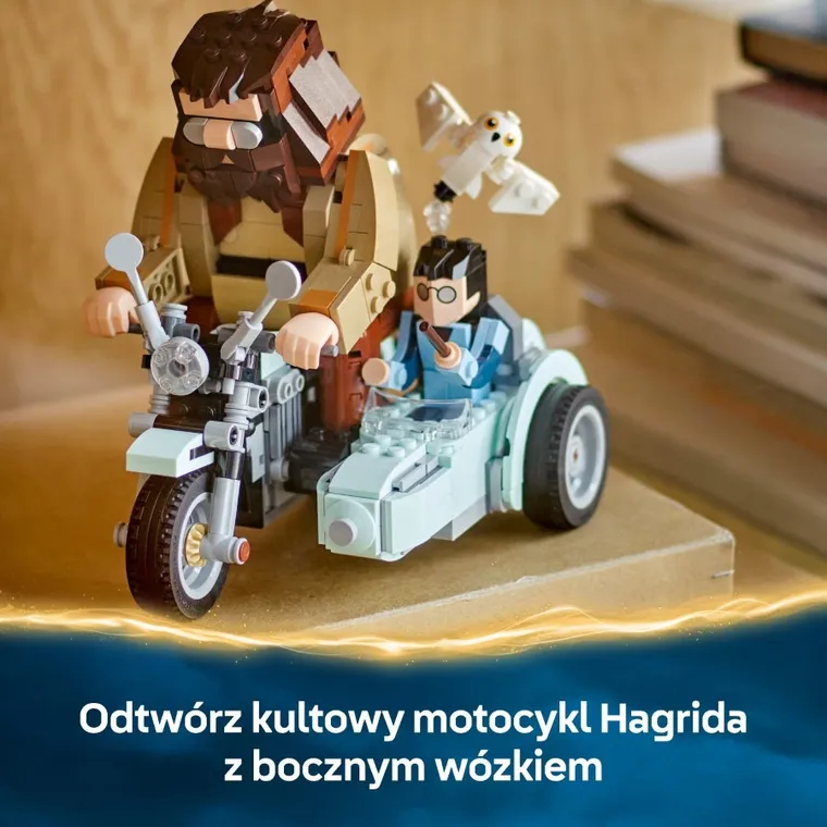 LEGO Harry Potter, Przejażdżka motocyklowa Hagrida i Harry’ego, 76443