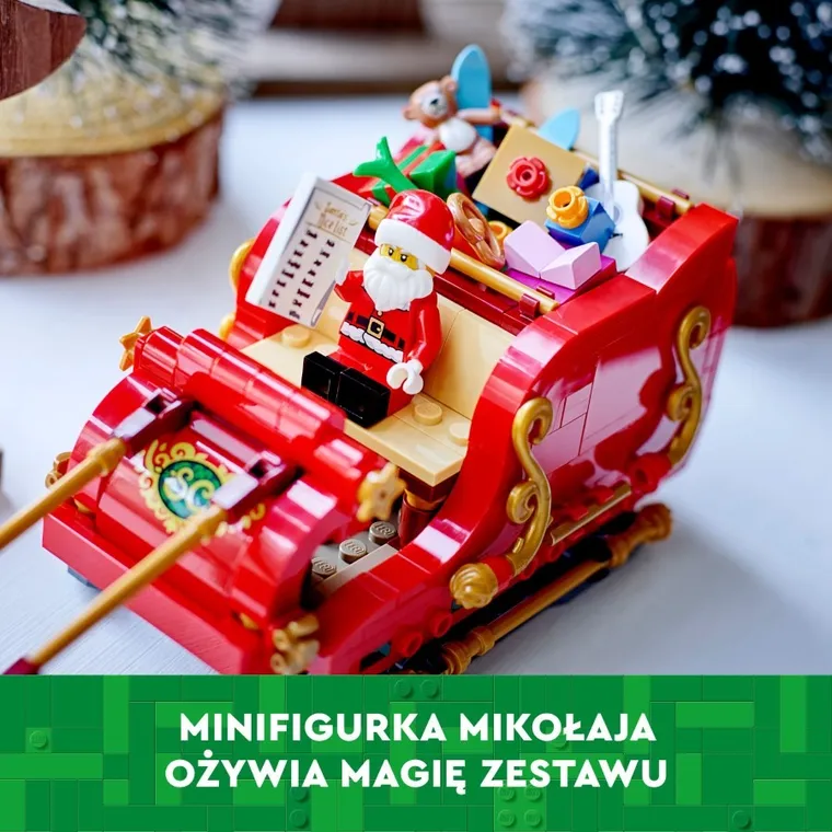 LEGO Iconic, Sanie Świętego Mikołaja, 40499