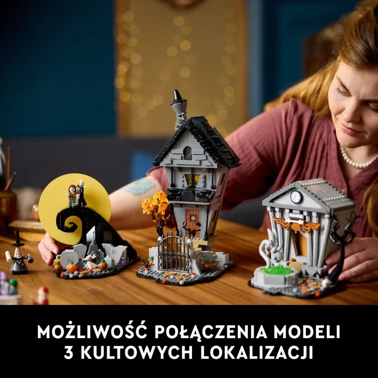 LEGO Ideas, Disney: Miasteczko Halloween Tima Burtona, 21351