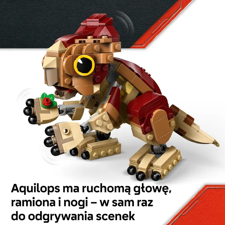 LEGO Jurassic World, Mały dinozaur Dolores: aquilops, zabawka, 76970