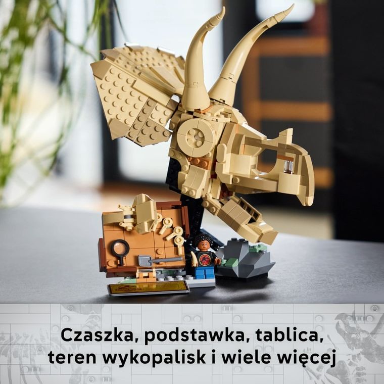 LEGO Jurassic World, Szkielety dinozaurów: czaszka triceratopsa, 76969