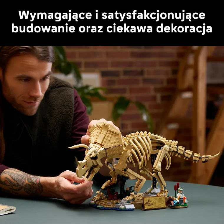 LEGO Jurassic World, Szkielety dinozaurów: triceratops, 77985