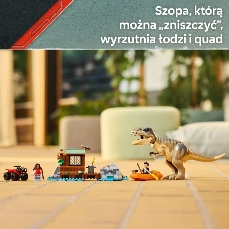LEGO Jurassic World, Ucieczka rzeką przed tyranozaurem, 76975