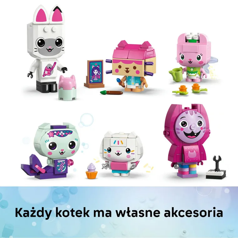 LEGO Koci domek Gabi, Koci przyjaciele Gabi z klocków, 11215