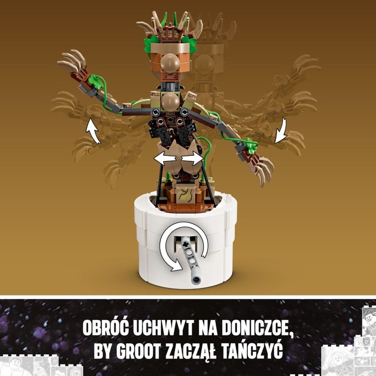 LEGO Marvel, Tańczący Groot, 76297
