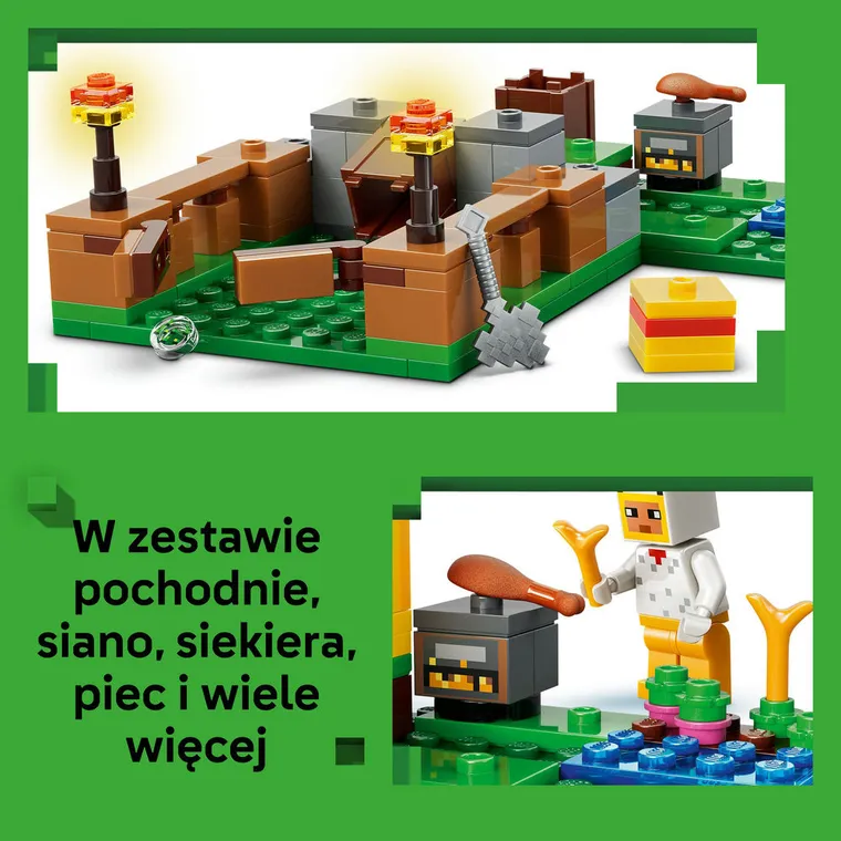 LEGO Minecraft, Farma kurczaków, 21585