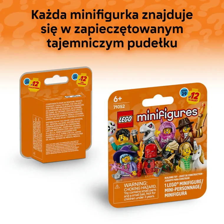 LEGO Minifigurki, Seria 29, tajemnicze pudełko, 71052, 1 szt.