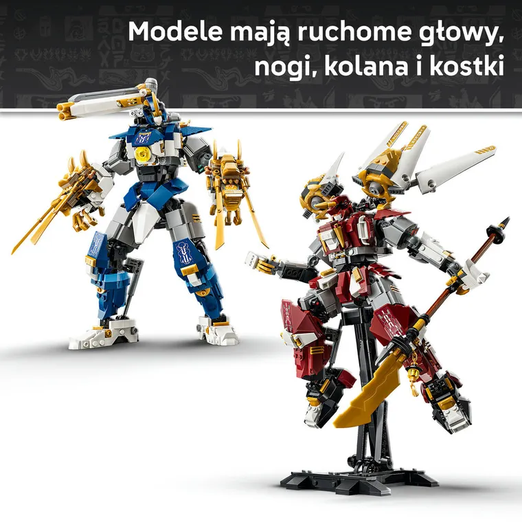 LEGO NINJAGO, Bliźniacze tytanowe mechy, 71870