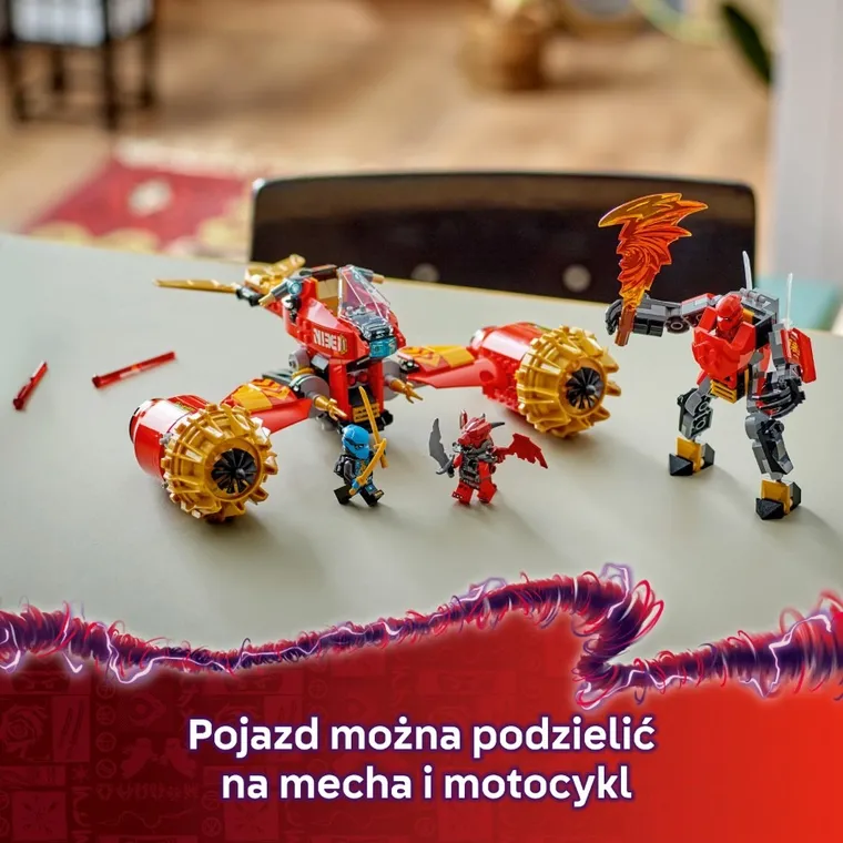 LEGO NINJAGO, Burzowy jeździec-mech Kaia, 71830