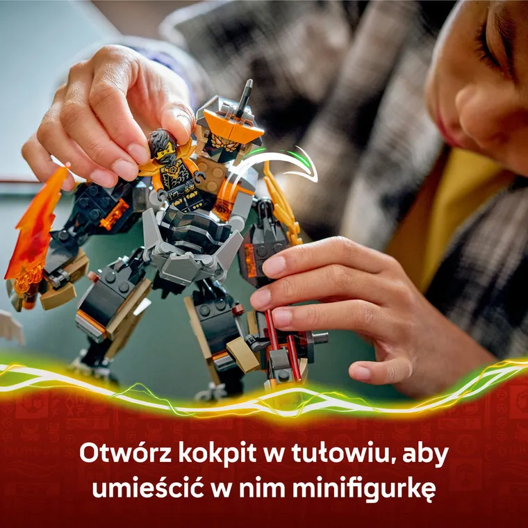 LEGO NINJAGO, Mech specjalny Cole’a i Zane w smoczej zbroi, 71854
