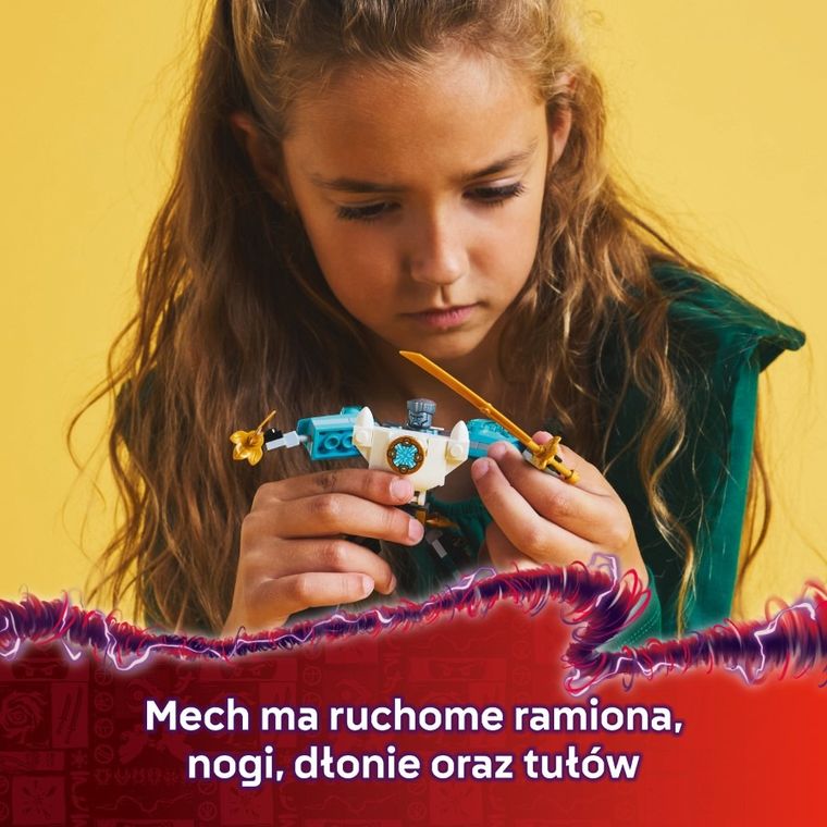 LEGO NINJAGO, Mech w zbroi bojowej Zane’a, 71827