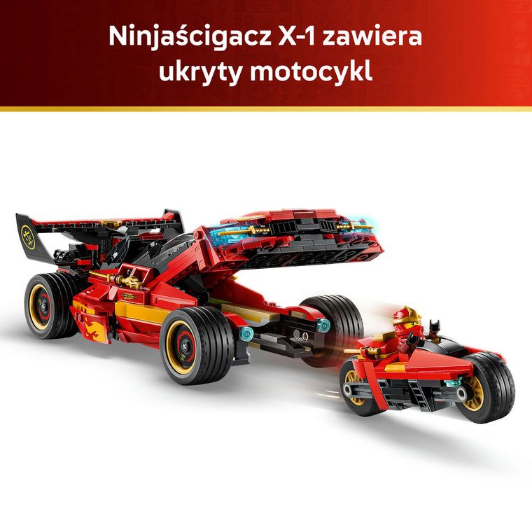 LEGO NINJAGO, Ninjaścigacz X-1 - 15-lecie, 71867