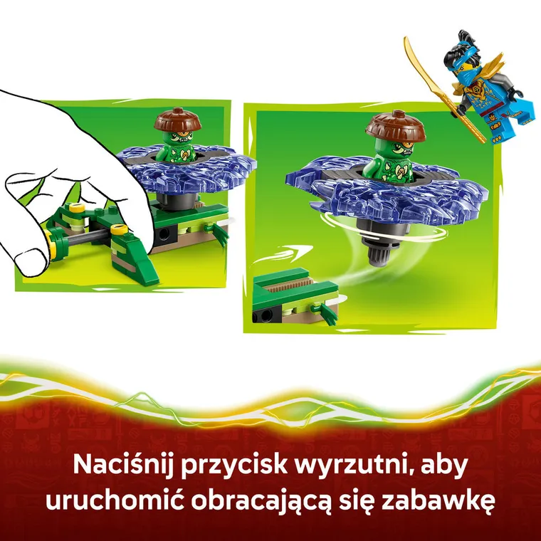 LEGO NINJAGO, Nya kontra zmutowany potwór na spinnerze, 71849