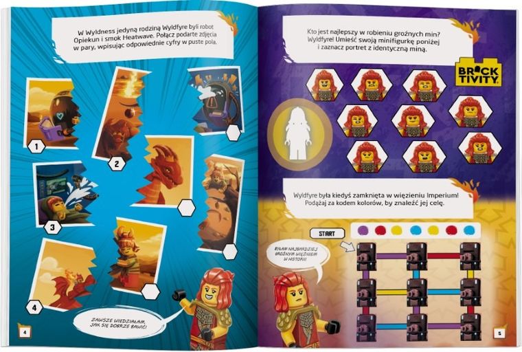 LEGO Ninjago. Ogień i Żar + figurka