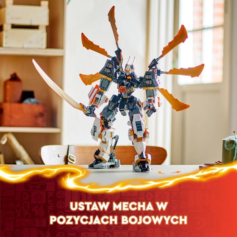 LEGO NINJAGO, Tytanowy smok-mech Cole’a, 71821