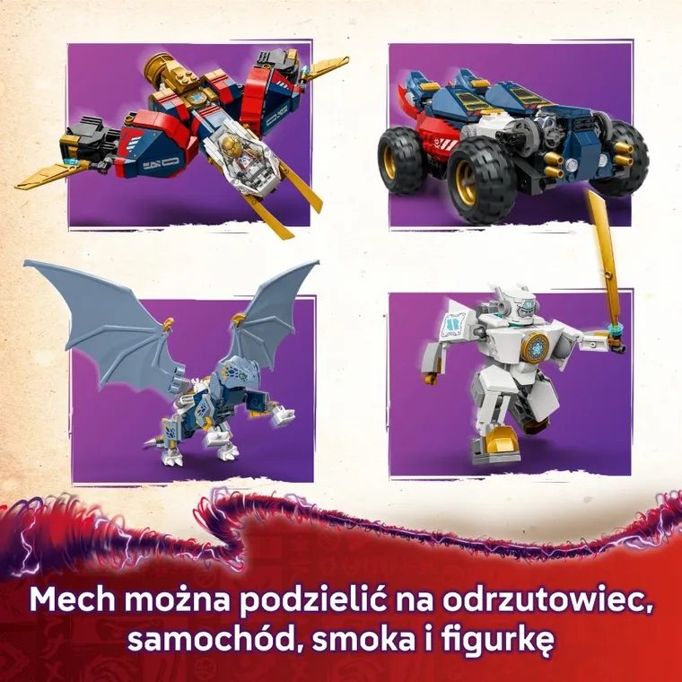 LEGO NINJAGO, Wielofunkcyjny ultramech Zane’a, 71834