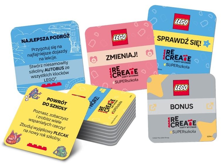 LEGO Recreate. Karty wyzwań. SUPERszkoła