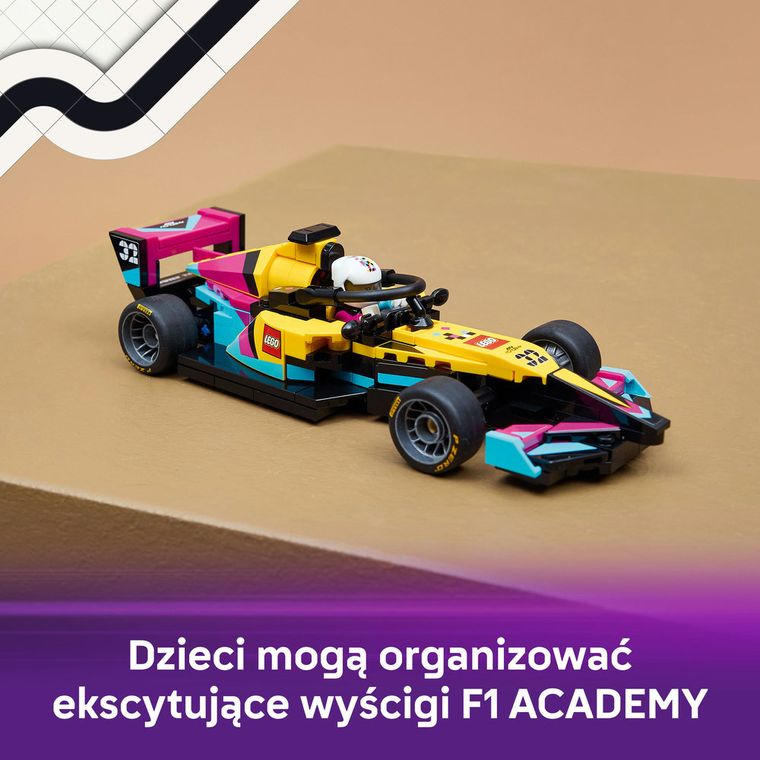 LEGO Speed Champions, Bolid F1 ACADEMY LEGO, 77258