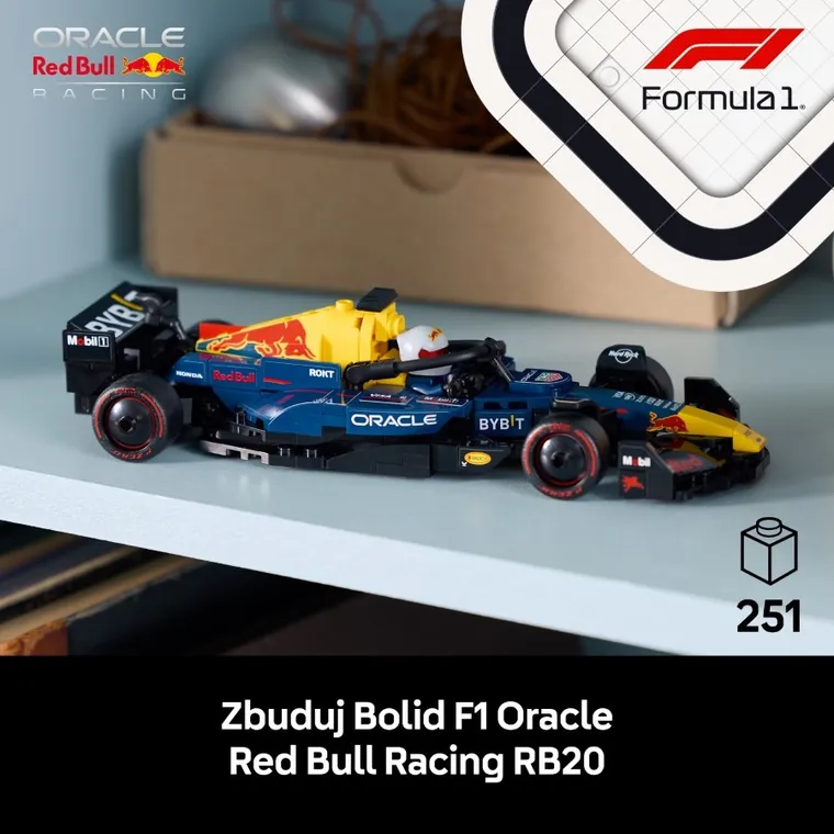 LEGO Speed Champions, Bolid F1 Oracle Red Bull Racing RB20, 77243
