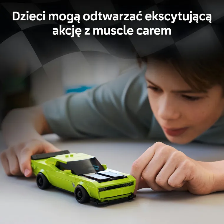 LEGO Speed Champions, Samochód sportowy Dodge Challenger SRT Hellcat, 77237