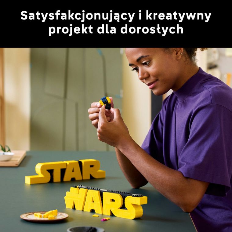 LEGO Star Wars, Logo Star Wars zbudowane z klocków, 75407