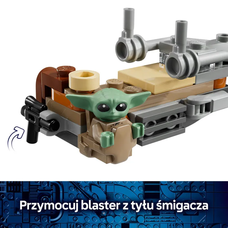 LEGO Star Wars, Śmigacz Mandalorianina i Grogu, 75436