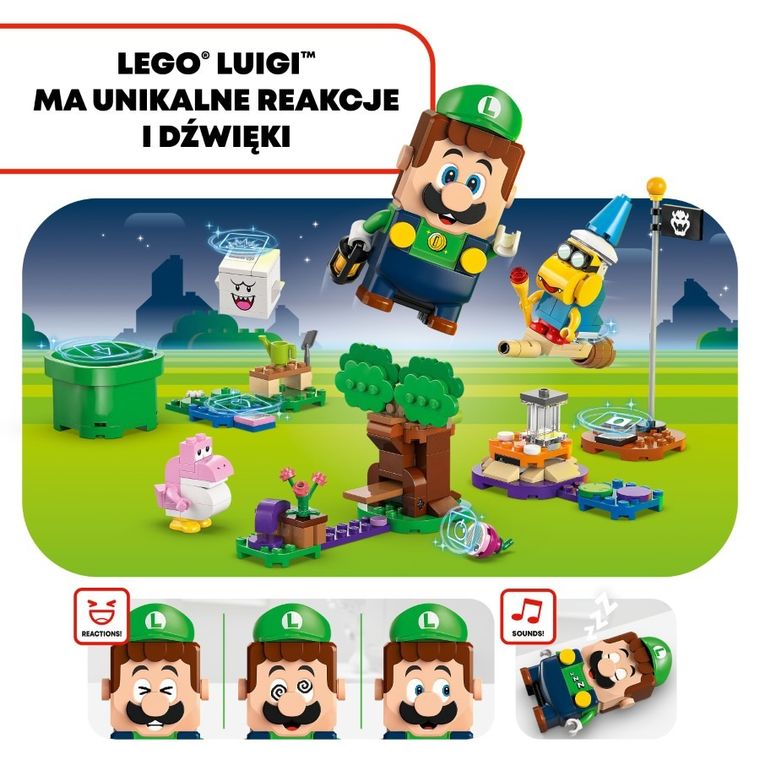 LEGO Super Mario, Przygody z interaktywną figurką LEGO Luigi, 71440