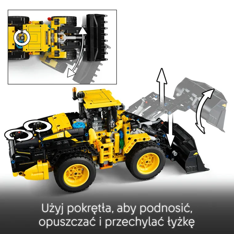 LEGO Technic, Ładowarka kołowa Volvo L120 Electric, 42209