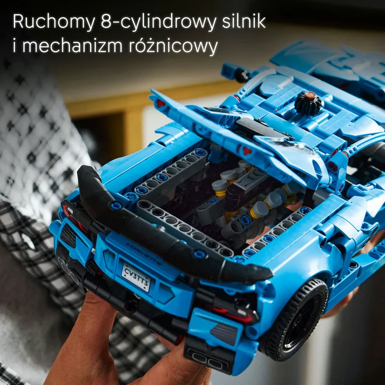 LEGO Technic, Niebieski Chevrolet Corvette Stingray, 42217