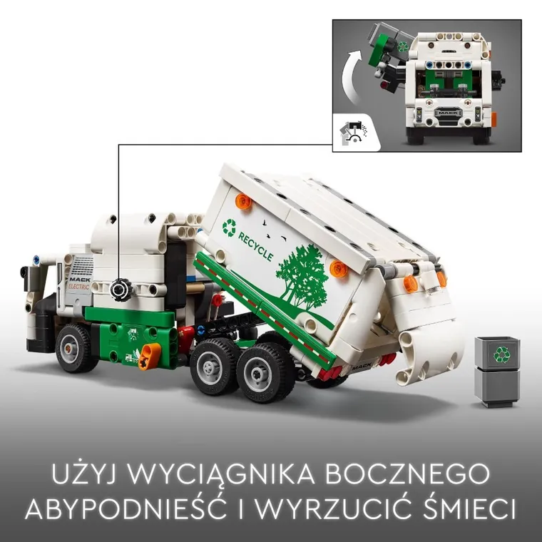 LEGO Technic, Śmieciarka Mack LR Electric, 42167