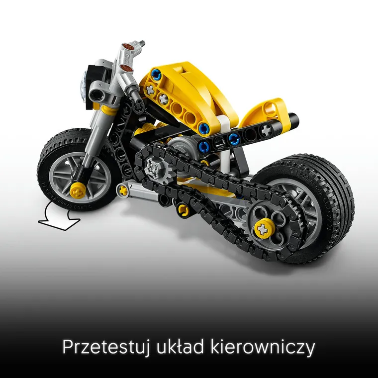 LEGO Technic, Żółty motocykl, 42225