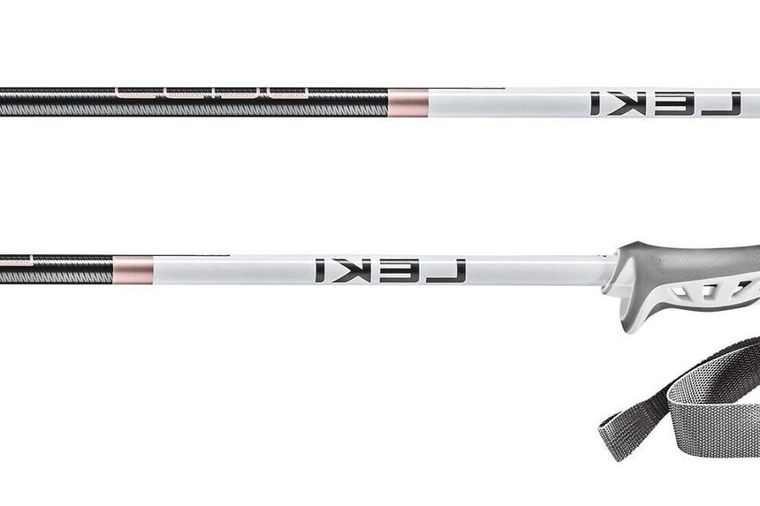 Leki, Bliss, kijki trekkingowe, białe, 115 cm