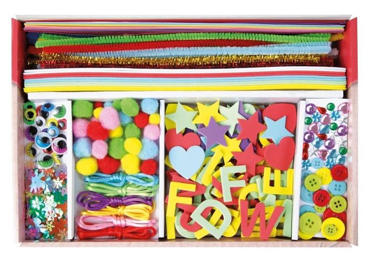 Lena, zestaw kreatywny, rękodzieło, różowy, 400 elementów