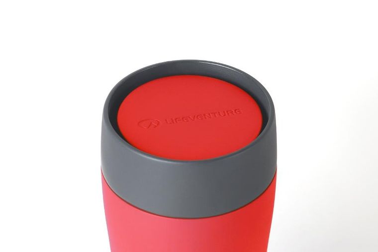 Lifeventure, One-Touch, kubek termiczny, red, 350 ml