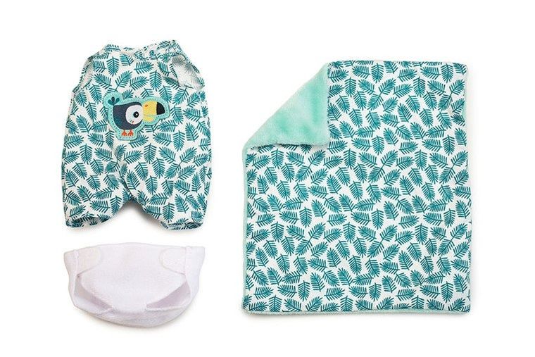 Lilliputiens, Ari, lalka dzidziuś w koszyczku z ubrankiem i kocykiem