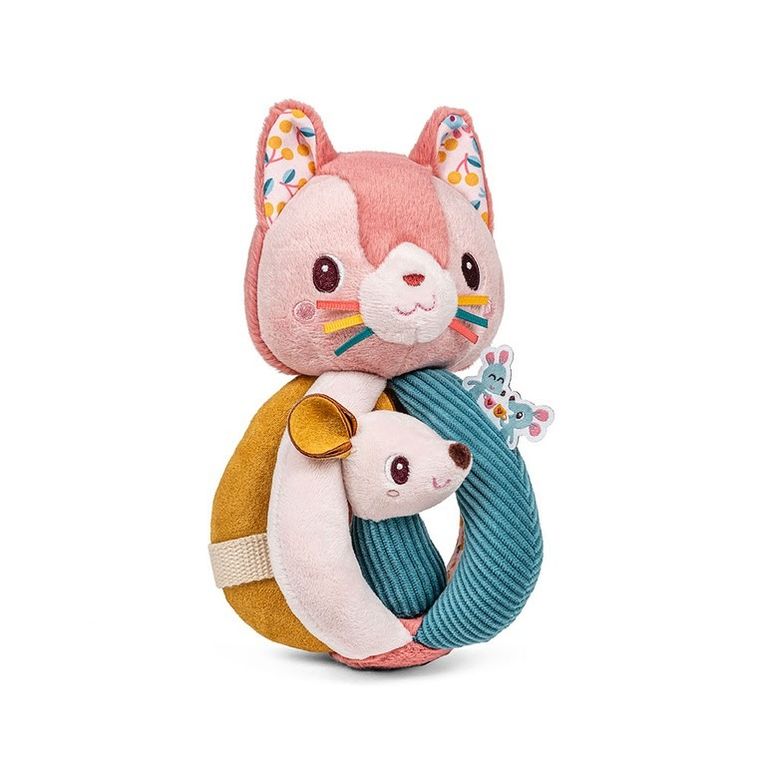 Lilliputiens, Kotka Jeanne, grzechotka z uchwytami, 6m+