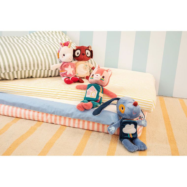 Lilliputiens, Lemur Elvis, przytulanka z książeczką, 6m+