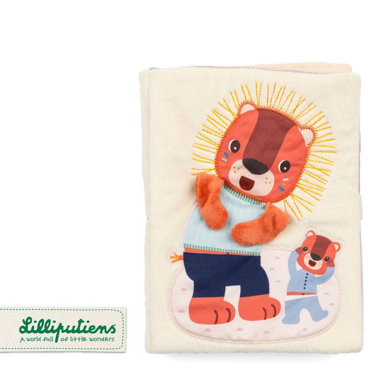 Lilliputiens, Lew Jack, "A kuku", miękka książeczka aktywizująca, 9m+