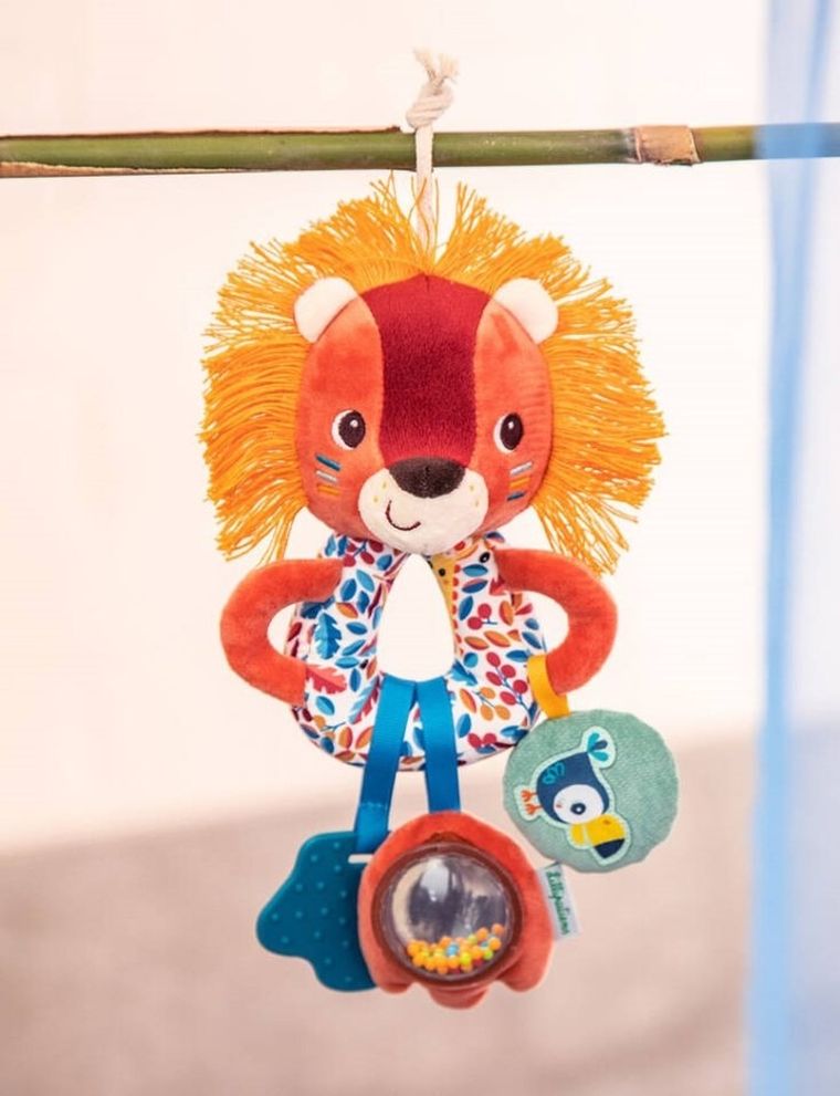 Lilliputiens, Lew Jack, grzechotka wielofunkcyjna, 3m+