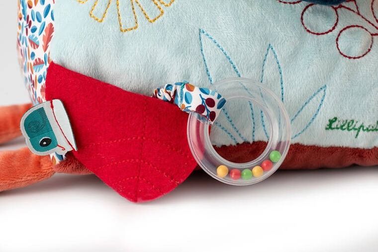 Lilliputiens, Lew Jack, wielofunkcyjny trójkąt z lusterkiem, 3m+